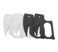 MOLUCKFU 4 Pièces Ouvre-lettres Compact Portable Coupe-papier Acier Inoxydable pour Carton et Enveloppes pour Femme et Petites Entreprises