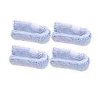 MOLUCKFU 4 pièces Recharges Microfibre Réutilisables pour Fenêtre Housses de Remplacement pour Raclette et Tampon Nettoyant Nettoyage Puissant pour Vitres Miroirs et Surfaces Verre