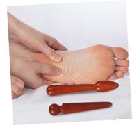 MOLUCKFU 4 pièces Set de Outils de Massage Bois pour Points Acupression Bâtons de Réflexologie pour Mains et Soulagement Ciblé des Méridiens Thérapie Traditionnelle Chinoise Usage Manuel
