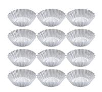 MOLUCKFU 48 Pièces Moule à Tartelettes, Bords Cannelés | Démoulage Facile, Cuisson Homogène, Chauffe Rapide, pour Flans et Biscuits, Design Antiadhésif