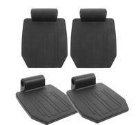 MOLUCKFU 4pcs Repose-pieds pour Fauteuil Roulant, Repose-pieds de Remplacement, Pp Noir, Style Japonerie, pour Fauteuil Roulant et Chaise de Transport, Patients et Soignants