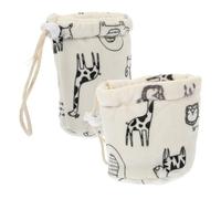 MOLUCKFU 4pièces Housses De Biberon Créatives Biberon Animalier pour Nourrissons avec Fenêtre Accessoire Pratique pour Allaitement Et Vie Quotidienne