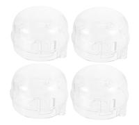 MOLUCKFU 4pièces Protection Boutons De Cuisinière Gaz Garçon Fille Pc Transparent Sécurise Gazinière Ouverture Accidentelle Facile à Installer Sans Démontage Résistant Et Peu Encombrant