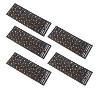 MOLUCKFU 5 Feuilles Autocollants Clavier Russe Mat et Antidérapant Lettres Autocollantes Papier Robuste pour Accessoires Informatiques Remplacement Facile des Touches Clavier Ordinateur