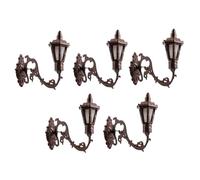 MOLUCKFU 5 pièces Miniature Wall Lights Set DIY Tiny Wall Lamps for Mini Houses Decorative Appliques Murales for Chambre Décoration and Veilleuse Ambiance
