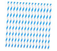 MOLUCKFU 50 Pièces Bâtons Barbe à Papa Rayés Bleu Blanc Papier Alimentaire pour Machines à Sucre Filé Fêtes Mariages