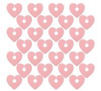 MOLUCKFU 50 Pièces Étiquettes Verres à Vin Forme de Cœur Rose Marqueurs de Boisson Identifiants pour Fête Mariage Anniversaire Saint-valentin Noël