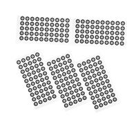 MOLUCKFU 5feuilles Points De Marquage Réflexifs pour Scanner Marqueurs De Référence Film Réfléchissant pour Digitalisation