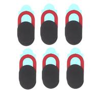 MOLUCKFU 6 Pièces Cache Webcam Oval Coulissant Noir Contour Rouge en Abs, Protection Caméra pour Ordinateurs et Téléphones, Conçu pour L'utilisation sur Tablettes et Ordinateurs Portables