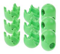 MOLUCKFU 6 pièces Connecteur Plastique de Fixation pour Filet Escalade Garçon Fille Vert Installation Facile Accessoire Sécurisé pour Mur Escalade Activité Ludique Garçon Fille Support