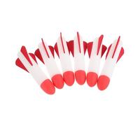 MOLUCKFU 6 Pièces Fusée Mousse Réutilisable avec Lanceur à Pied Extérieur Souple pour Garçons et Filles Activités de Plein Air et Jeux de Jardin avec Lumière