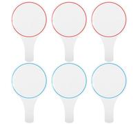 MOLUCKFU 6pcs Tableau Blanc Effaçable à Sec à Main pour Notation des Juges Palettes en Mousse, Léger et Réutilisable pour Écriture et Vote