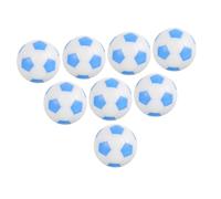 MOLUCKFU 8 pièces Balles Mini Babyfoot Bleu Blanc Remplacement pour Jeu de Football de Table Accessoires de Tabletop Football pour Jeu de Société