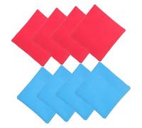 MOLUCKFU 8 pièces Sacs de Haricots Toss pour Garçon Fille Jeu Extérieur Interactif Toile Sacs de Jeu sans Remplissage Carré pour Entraînement Sensoriel et Jeux Plein Air