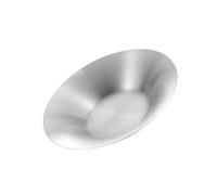 MOLUCKFU Assiette Pâtes Acier Inoxydable Plate Profonde Polyvalente pour Salades et Accompagnements Cuisine et Sécurisée