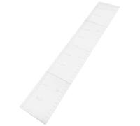 MOLUCKFU Autocollant Décoration Murale Argentée Sophistiquée en Acrylique de Hauteur Miroir Toise de Croissance Facile à Nettoyer Ranger pour Chambre D'garçon et Filles