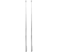 MOLUCKFU Baguette de Sourcier Télescopique et Facile à Ranger Argentée en Acier Inoxydable 2 Pièces, sans Bords Tranchants pour Activités Extérieures