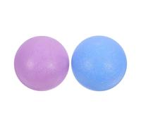 MOLUCKFU Balles de Massage Myofasciales Lot de 2 Balle de Pilates et Yoga Forme Cacahuète Matériau Haute Densité Couleurs Bleu et Violet pour Relaxation Musculaire Dénouement des
