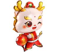 MOLUCKFU Ballon Dragon Année Du Dragon Décoration Festival de Printemps Aluminium Résistant pour Fête Nouvel An Chinois Intérieur Extérieur et Réutilisable