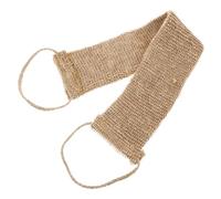 MOLUCKFU Bande Exfoliante Dos en Jute Naturel 60x11 Cm avec Poignées, Éponge Exfoliante Corps, Gratte-dos Doux pour Hommes et Femmes, Accessoire de Bain Gommage Corporel