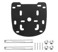 MOLUCKFU Base de Fixation pour Top Case Moto et Sacoche Arrière, Platine Universelle Épaissie 1 Set avec Vis et Bande de Pression, Support Stable pour Porte-Bagages Arrière