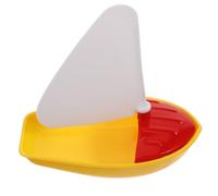 MOLUCKFU Bateau Bain Garçon et Filles, Mini Voilier Flottant en Plastique, 1 Pièce, d'eau Léger pour Plage et Piscine, Jeu Éducatif Nautique pour Tout-Petits