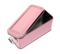 MOLUCKFU Boîte à Biscuits En Métal Vintage 150x60x65 Mm Boîte De Rangement Pour Biscuits Avec Couvercle Hermétique Multifonction Usage Intérieur La Cuisine Salon