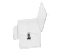 MOLUCKFU Boîte à Dons Transparente avec Serrure Sécurisée Urne Verrouillable Multifonction pour Votes Suggestions et Collectes de Fonds Coffre Clair pour Réunions et Événements