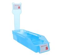 MOLUCKFU Boîte à Remède Télescopique en Plastique Bleu avec Séparateurs Ajustables, Grand Rangement pour Flacons et Piluliers, Organiseur de Remède pour Usage Hospitalier Domicile,