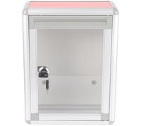 MOLUCKFU Boîte à Suggestions Murale Verrouillable Alu Résistante Transparente pour Écoles Bureaux et Espaces Publics Modèle HR