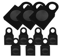 MOLUCKFU Boîte à Vin Pliable 25 Pièces Ronde Noire en Carton Fenêtre, Porte-bouteilles Pratique, Organiseur de Rangement pour Présents et Fêtes, Ensemble Présent Multifonctionnel