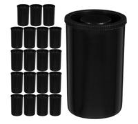 MOLUCKFU Boîte de Film Noir avec Couvercle, Lot de 20 Pièces, Cylindrique Réutilisable, Protection Lumière, Rangement Compact pour Pellicule Photo, Compatible Toutes Marques, Usage