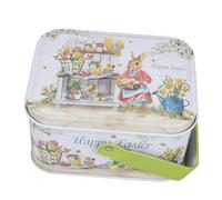 MOLUCKFU Boîte De Rangement Pour Bonbons De Pâques Avec Motif De Lapin Contenant Un Couvercle Poignée Idéale Pour Décorations De Fête Fournitures De