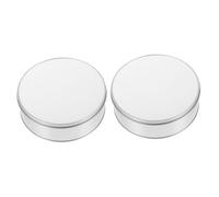 MOLUCKFU Boîte Métallique Ronde en Fer Blanc pour Sublimation Couvercle Petite Boîte de Rangement pour Bonbons et Biscuits Coffret Présent DIY pour Mariage et Anniversaire Lot de 2 Set