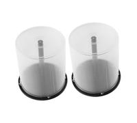 MOLUCKFU Boîtier Dvd Vide, Support de Rangement pour Dvd 100 Pièces, PP | Rangement CD Boite, Unités de Stockage de Cd, Lot de 2, Portable, Peu Encombrant, Organisation et Protection
