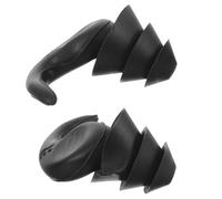 MOLUCKFU Bouchons D’Oreilles Anti-Bruit en Silicone Noir Paire Gauche et Droite avec Étui de Rangement Sonore pour Sommeil Étude Concerts et Environnement Industriel Confortables et