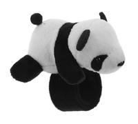 MOLUCKFU Bracelet à Claquer Panda en Peluche Douce, Décoration Guidon Vélo Créative et Originale, Accessoire Cyclisme Unisexe, Présent Anniversaire Garçon et Filles, Ornements pour VTT