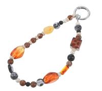 MOLUCKFU Bracelet de Téléphone Mignon à Perles Scintillantes, Dragonne Tissée Unisexe, Chaînette Porte-clés pour Téléphones Portables et Petits Appareils, Accessoire Léger et Décoratif