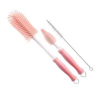 MOLUCKFU Brosse à Biberon Silicone Rotative Flexible pour Nettoyage des Bouteilles et Tétines Goupillon Pratique pour Pailles et Espaces Difficiles Hygiénique pour Famille