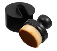 MOLUCKFU Brosse de Nettoyage Voiture Multifonction à Poils Souples Noirs et Jaunes, Brosse à Appliquer Huile avec Support Amovible, pour Jantes, Pneus et Entretien Auto, Outil Polyvalent