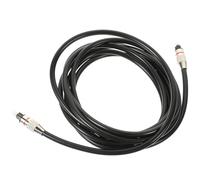 MOLUCKFU Câble Optique Audio Numérique Noir Od6.0, Connecteurs Plaqués Or | PVC Pmmc, Transmission Jusqu’à 250 /s, Gaine Tressée et Couvercle Protecteur pour Dac et TV