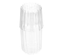 MOLUCKFU Carafe Verre Borosilicaté Épais avec Tasse et Couvercle Résistance Thermique Élevée Pot Verre pour Eau Froide et Boissons Maison