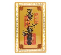 MOLUCKFU Carte Taï Chinoise Alliage Aluminium-magnésium Amulette de Protection et Richesse Carte Bouddha Décorative Traditionnelle pour Maison et Bénédiction