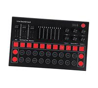 MOLUCKFU Changeur De Voix Portable avec Effets Sonores Carte Audio RGB Compatible Pc Et Téléphone Outil De Diffusion Direct sans Pilote Échantillonnage Réel De Bruit Intégrée