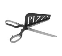 MOLUCKFU Ciseaux à Pizza en Acier Inoxydable Noir Gris, Coupe-Pizza Antiadhésif avec Pelle Détachable, Trancheuse Cuisine pour Usage Familial et Restaurant, Outil Polyvalent pour Découpe