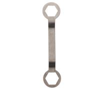 MOLUCKFU ouble Tête pour Écrous D’axe Moto, Outil Manuel Noir | Fer Métallique Robuste, Usage Professionnel, pour Entretien Moto et Rangement Atelier, Format Compact 39-41