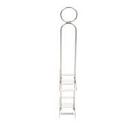 MOLUCKFU Clip de Teinture Structure Solide pour Verres de Lunettes en Métal Argenté Support de Coloration pour Lentilles, pour Boutique D'optique