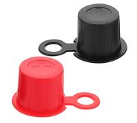 MOLUCKFU Couvre-bornes Batterie Voiture Plastique Capuchons Isolants pour Pôles Supérieurs Protection Court-circuit Accessoires pour Voiture Camping et Bateau Rouge et Noir