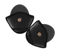 MOLUCKFU Couvre-Oreilles pour Casque de Moto Noir en Coton, Coussinets d'oreille Détachables Doux et Confortables, 1 Paire, Protection pour Garçon et Filles et Femmes