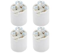 MOLUCKFU Douille à vis E26 en céramique pour lampe de table, installation simple, 4 pièces, style moderne et industriel, compatible ampoules E26